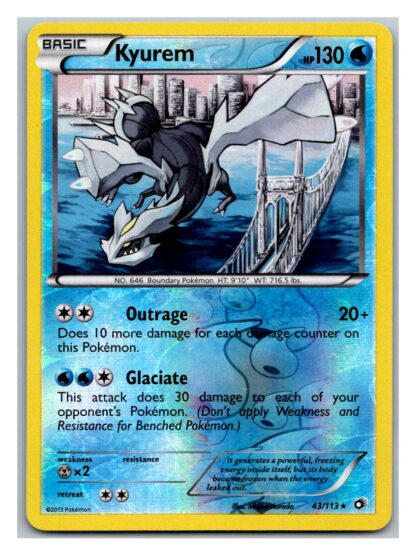Kyurem 43/113 Legendary Treasures (Reverse Holo) (Exc Condition)