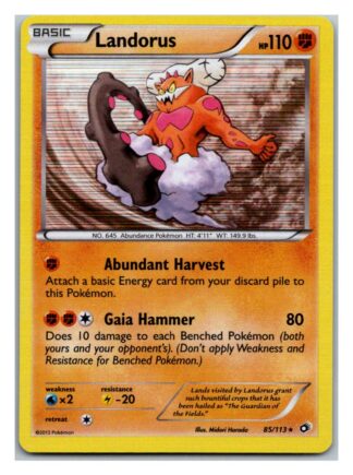 Landorus 85/113 Legendary Treasures (Holo) (Exc Condition)