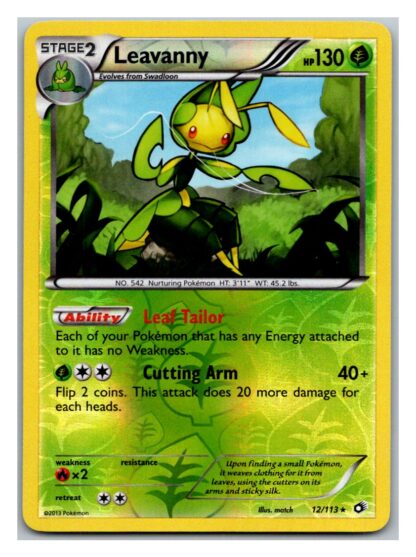 Leavanny 12/113 Legendary Treasures (Reverse Holo) (Exc Condition)