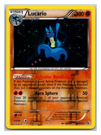 Lucario 80/113 Legendary Treasures (Reverse Holo) (Exc Condition)