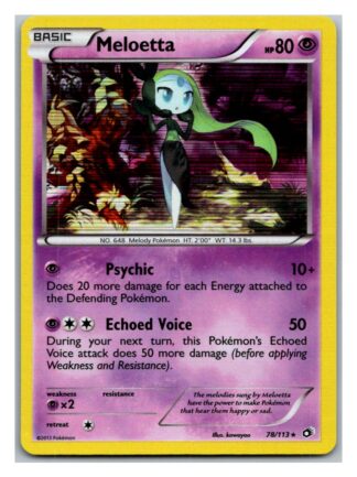 Meloetta 78/113 Legendary Treasures (Holo) (Exc Condition)
