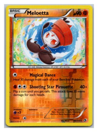 Meloetta 86/113 Legendary Treasures (Reverse Holo) (Exc Condition)