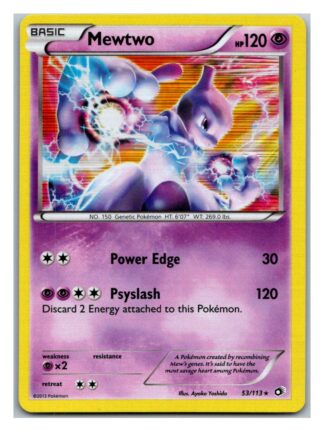 Mewtwo 53/113 Legendary Treasures (Holo) (Exc Condition)