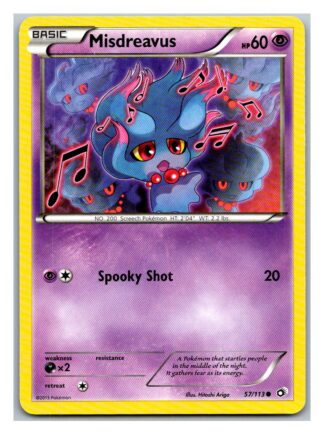 Misdreavus 57/113 Legendary Treasures (Common) (Exc Condition)