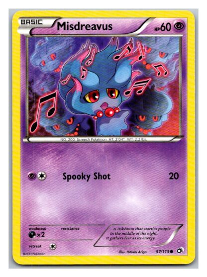 Misdreavus 57/113 Legendary Treasures (Common) (Exc Condition)
