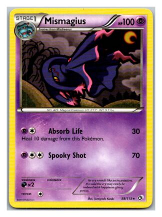 Mismagius 58/113 Legendary Treasures (Rare) (Exc Condition)
