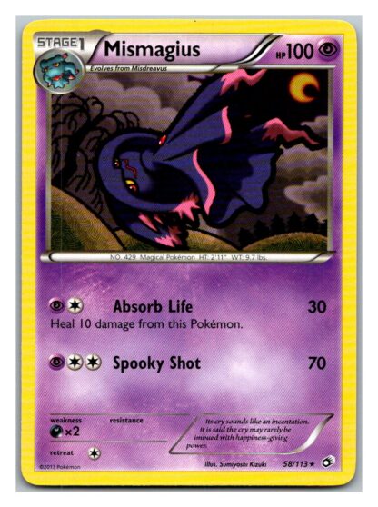 Mismagius 58/113 Legendary Treasures (Rare) (Exc Condition)