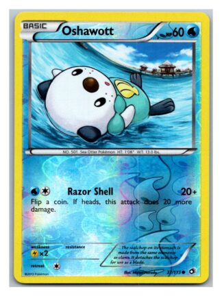 Oshawott 37/113 Legendary Treasures (Reverse Holo) (Exc Condition)