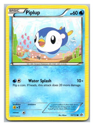Piplup 33/113 Legendary Treasures (Common) (Exc Condition)