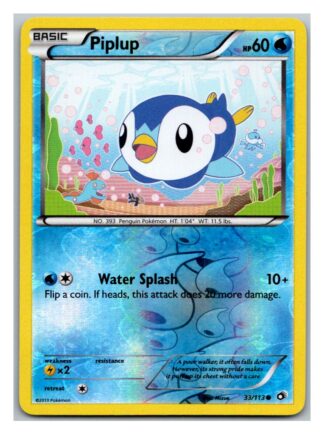 Piplup 33/113 Legendary Treasures (Reverse Holo) (Exc Condition)