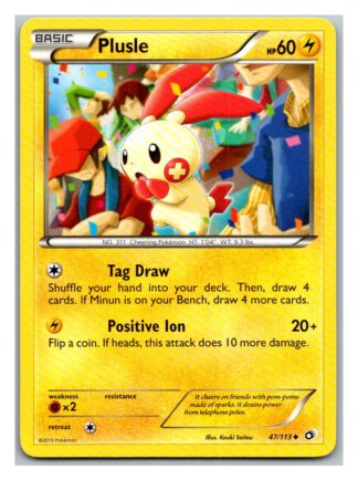 Plusle 47/113 Legendary Treasures (Uncommon) (Exc Condition)