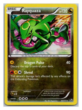 Rayquaza 93/113 Legendary Treasures (Holo) (Exc Condition)