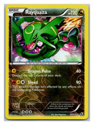 Rayquaza 93/113 Legendary Treasures (Reverse Holo) (Exc Condition)