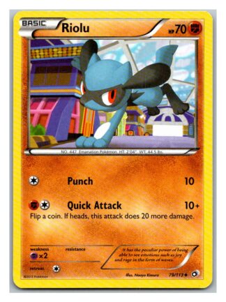 Riolu 79/113 Legendary Treasures (Uncommon) (Exc Condition)