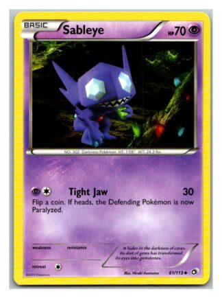 Sableye 61/113 Legendary Treasures (Uncommon) (Exc Condition)