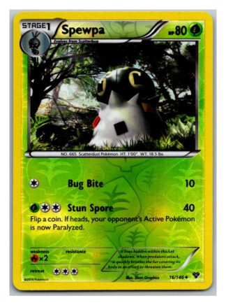 Spewpa 16/146 XY Base Set (Reverse Holo) (LP Condition)