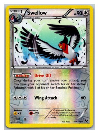 Swellow 103/146 XY Base Set (Reverse Holo) (LP Condition)