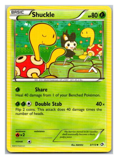 Shuckle 3/113 Legendary Treasures (Uncommon) (Exc Condition)