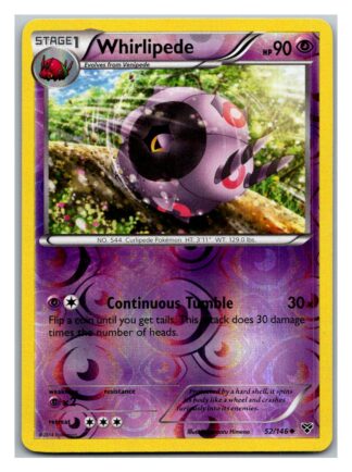 Whirlipede 52/146 XY Base Set (Reverse Holo) (LP Condition)