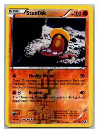 Stunfisk 83/113 Legendary Treasures (Reverse Holo) (Exc Condition)