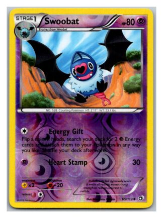 Swoobat 65/113 Legendary Treasures (Reverse Holo) (Exc Condition)