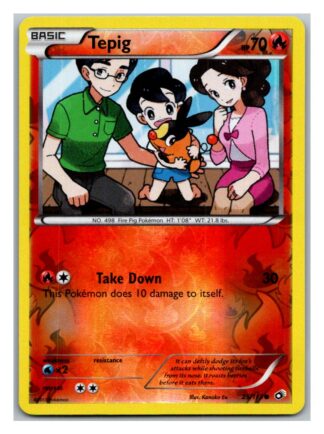 Tepig 25/113 Legendary Treasures (Reverse Holo) (Exc Condition)