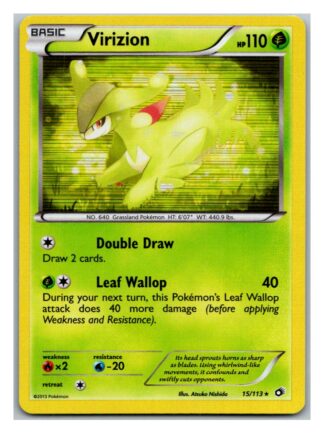 Virizion 15/113 Legendary Treasures (Holo) (Exc Condition)
