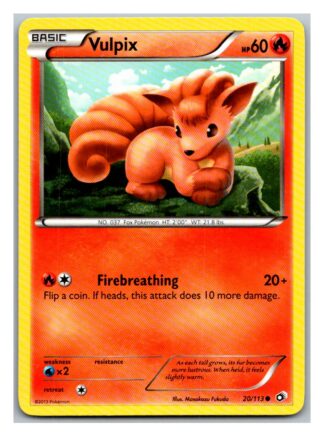 Vulpix 20/113 Legendary Treasures (Common) (Exc Condition)