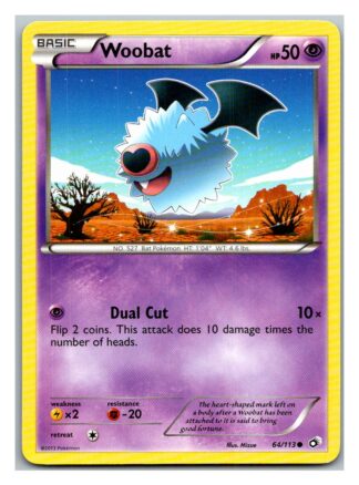 Woobat 64/113 Legendary Treasures (Common) (Exc Condition)