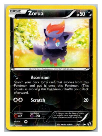 Zorua 89/113 Legendary Treasures (Reverse Holo) (Exc Condition)