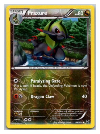Fraxure 68/101 Plasma Blast (Exc Condition) (Reverse Holo)