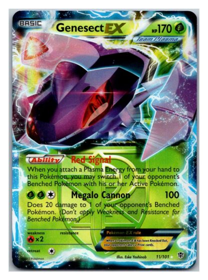 Genesect EX 11/101 Plasma Blast (Ultra Rare) (Exc Condition)
