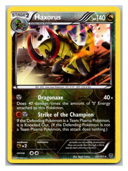 Haxorus 69/101 Plasma Blast (Exc Condition) (Reverse Holo)