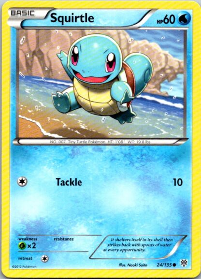 Squirtle 24/135 Plasma Storm (Common) (Exc Condition)