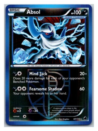 Absol 67/116 Plasma Freeze (Reverse Holo) (Exc Condition)