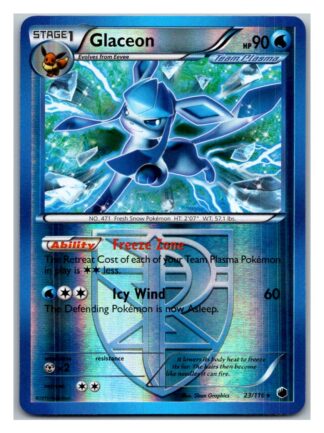 Glaceon 23/116 Plasma Freeze (Reverse Holo) (Exc Condition)