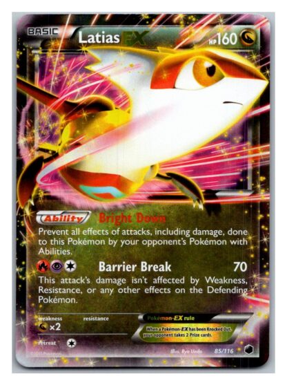 Latias EX 85/116 Plasma Freeze (Ultra Rare) (Exc Condition)