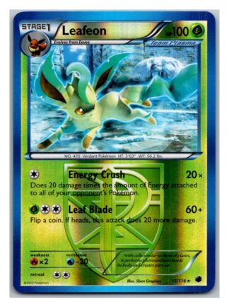 Leafeon 11/116 Plasma Freeze (Reverse Holo) (Exc Condition)