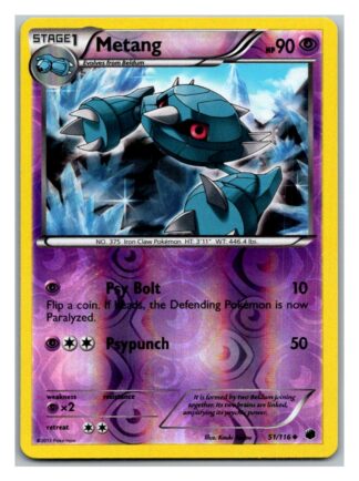 Metang 51/116 Plasma Freeze (Reverse Holo) (Exc Condition)
