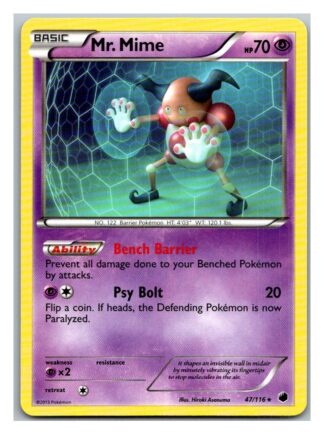 Mr. Mime 47/116 Plasma Freeze (Rare) (Exc Condition)