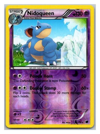 Nidoqueen 42/116 Plasma Freeze (Reverse Holo) (Exc Condition)