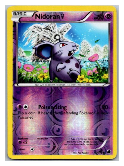Nidoran 40/116 Plasma Freeze (Reverse Holo) (Exc Condition)