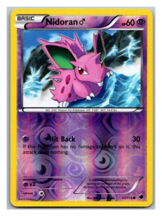 Nidoran 43/116 Plasma Freeze (Reverse Holo) (Exc Condition)