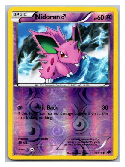 Nidoran 43/116 Plasma Freeze (Reverse Holo) (Exc Condition)