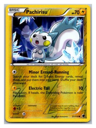 Pachirisu 37/116 Plasma Freeze (Reverse Holo) (Exc Condition)