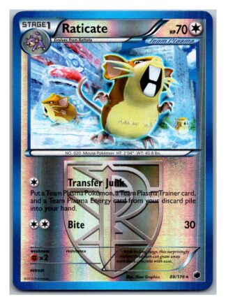 Raticate 88/116 Plasma Freeze (Reverse Holo) (Exc Condition)