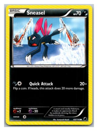 Sneasel 65/116 Plasma Freeze (Common) (Exc Condition)