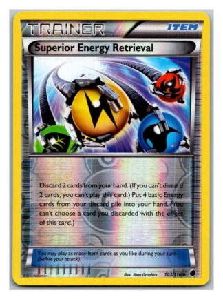 Superior Energy Retrieval 103/116 Plasma Freeze (Reverse Holo) (Exc Condition)