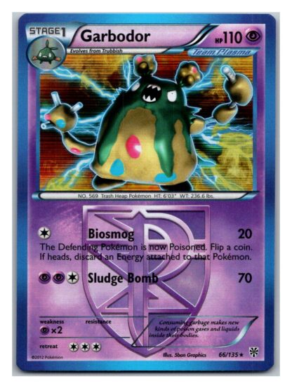 Garbodor 66/135 Plasma Storm (Holo) (Exc Condition)