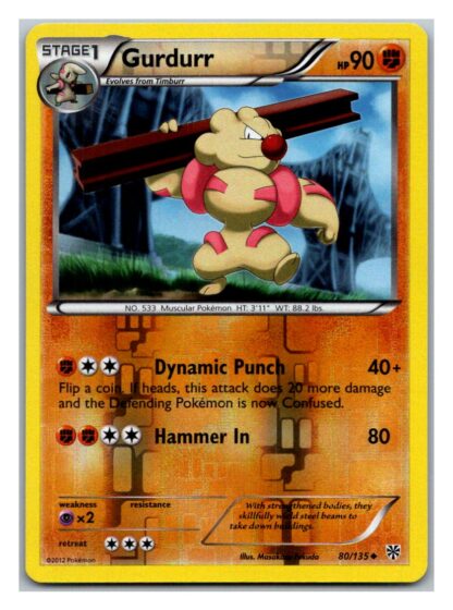 Gurdurr 80/135 Plasma Storm (Reverse Holo) (LP Condition)